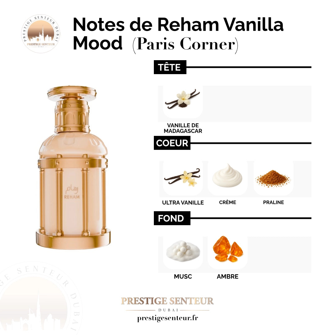 Reham Vanilla Mood 100 mL - Paris Corner
