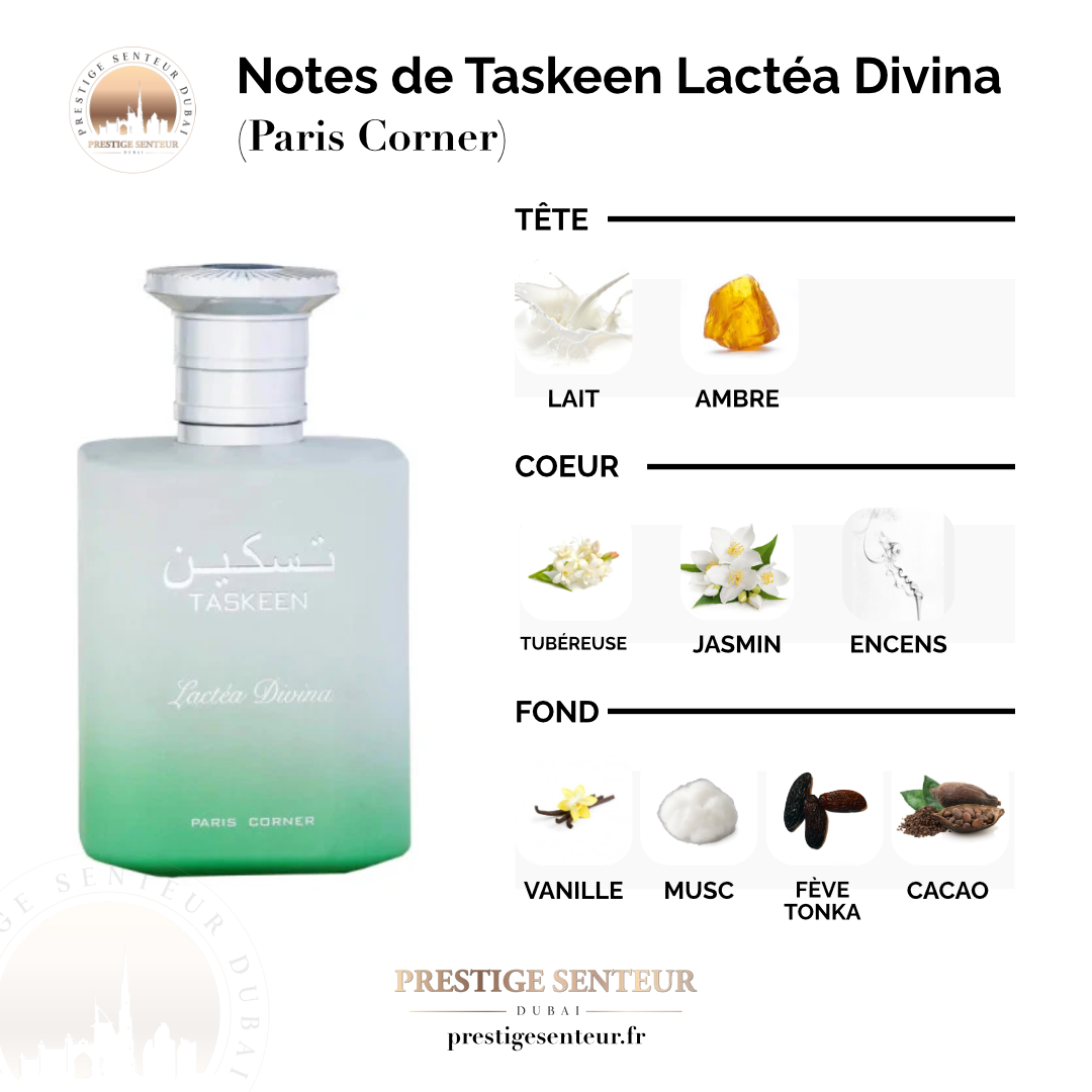 Taskeen Lactéa Divina 100 mL - Paris Corner