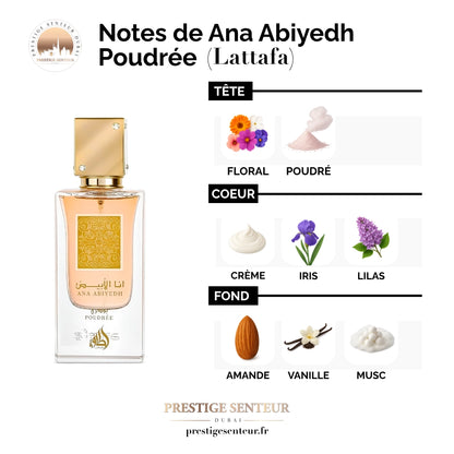 Ana Abiyedh Poudrée 60 mL - Lattafa Perfumes Eau de parfum