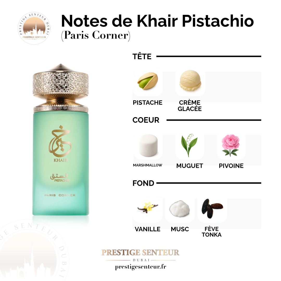 Khair Pistachio 100 mL - Paris Corner Eau de parfum