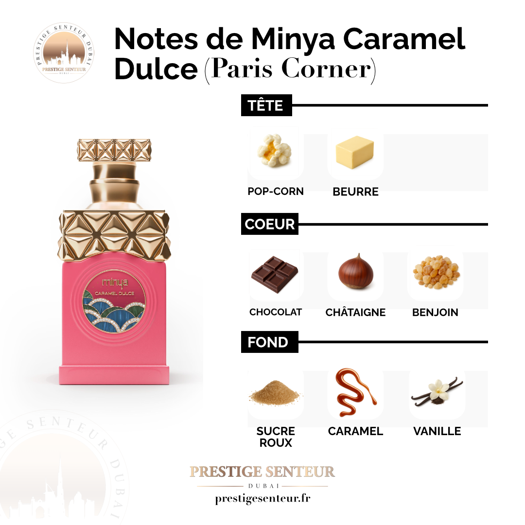 Minya Caramel Dulce 100 mL - Paris corner Eau de parfum